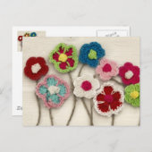 farbenfrohe Blume Postkarte (Vorne/Hinten)