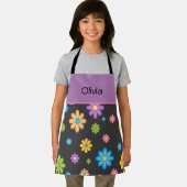 Farbenfrohe Blume Power Hippie Custom Schürze (Insitu)