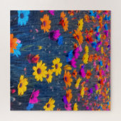 Farbenfrohe Blume Puzzle (Horizontal)