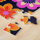 Farbenfrohe Blume Puzzle (Seite)