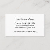 Farbenfrohe Blume Rahmen Elegant Florist Visitenkarte (Rückseite)