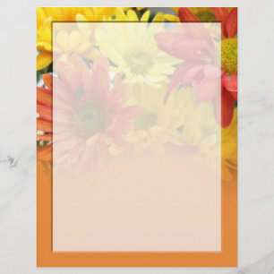 farbenfrohe Blume, rot, gelb, orange