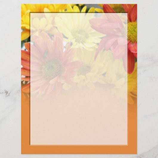 farbenfrohe Blume, rot, gelb, orange (Vorderseite)