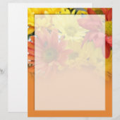 farbenfrohe Blume, rot, gelb, orange (Vorne/Hinten)