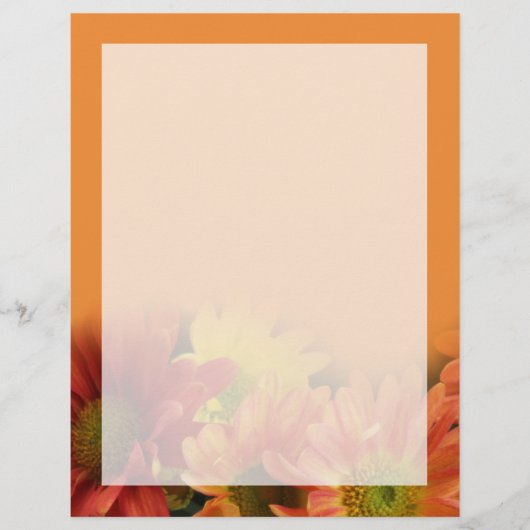 farbenfrohe Blume, rot, gelb, orange (Vorderseite)