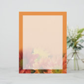 farbenfrohe Blume, rot, gelb, orange (Stehend Vorderseite)
