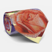 farbenfrohe Blume rote Rosen und Rose Knospen blüh Krawatte (Gerollt)