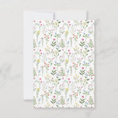 Farbenfrohe Blume Rustikale Hochzeitskarten RSVP Karte (Rückseite)