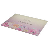 Farbenfrohe Blume Schneidebrett (Ecke)