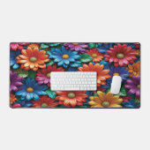 Farbenfrohe Blume - Schreibtischunterlage (Tastatur & Maus)