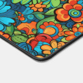 Farbenfrohe Blume Schreibtischunterlage (Ecke)