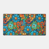 Farbenfrohe Blume Schreibtischunterlage (Vorderseite)