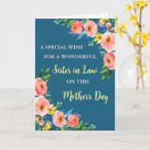 Farbenfrohe Blume Schwester im Jura glücklicher Mu Karte (Gelbe Blume)