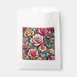 Farbenfrohe Blume Shopping Gefallen Taschen Geschenktütchen