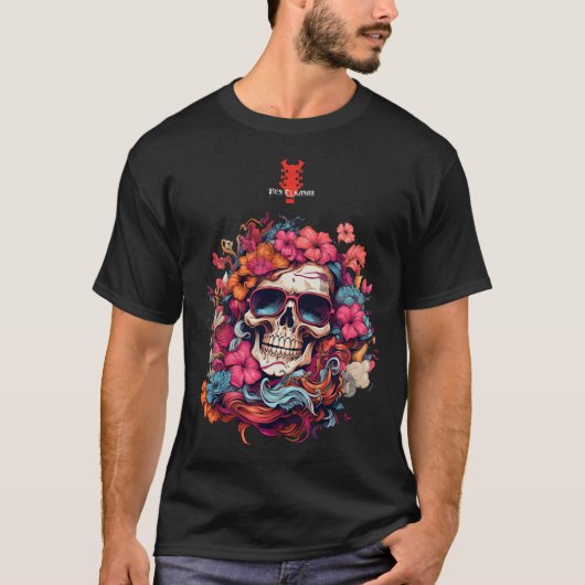 Farbenfrohe Blume Sonnenbrille | Ben Elkanar T-Shirt (Vorderseite)