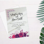 Farbenfrohe Blume & Sonnenlicht Hochzeit Save The Date