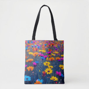 Farbenfrohe Blume Tasche