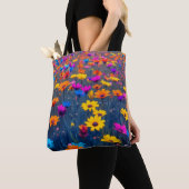 Farbenfrohe Blume Tasche (Von Nahem)