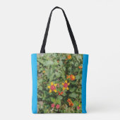 farbenfrohe Blume Tasche (Rückseite)