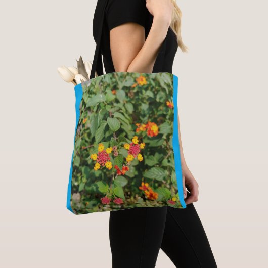 farbenfrohe Blume Tasche (Von Nahem)