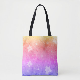 Farbenfrohe Blume Tasche