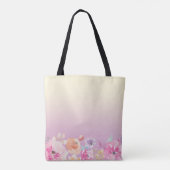 Farbenfrohe Blume Tasche (Rückseite)