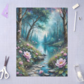 Farbenfrohe Blume und die wilde Natur Seidenpapier (Basteln)