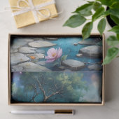 Farbenfrohe Blume und die wilde Natur Seidenpapier (Geschenk)