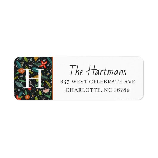 Farbenfrohe Blume und Pinien | Mongram Winterurlau (Vorne)