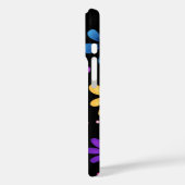 Farbenfrohe Blume und Schmetterlinge Case-Mate iPhone Hülle (Rückseite / Links)