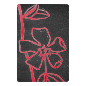 Farbenfrohe Blume und Veggies Art Mini-Zwischenabl Mini Klemmbrett (Rückseite)