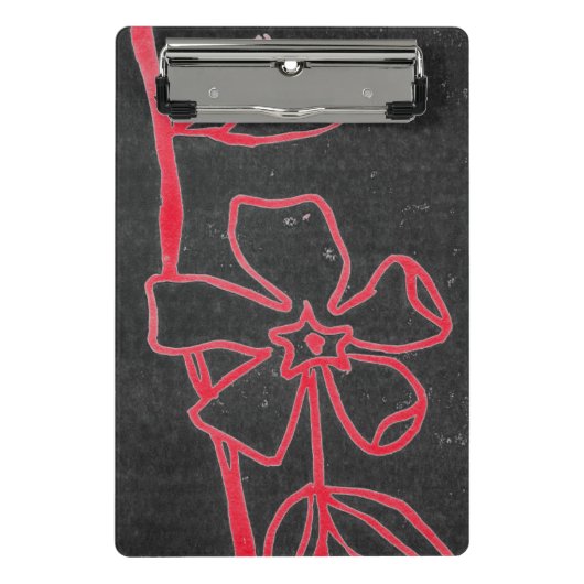 Farbenfrohe Blume und Veggies Art Mini-Zwischenabl Mini Klemmbrett (Vorderseite)