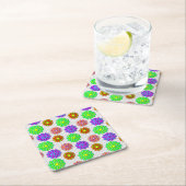 Farbenfrohe Blume Untersetzer Set (Vor Ort)