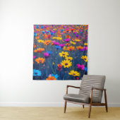 Farbenfrohe Blume Wandteppich (Beispiel)