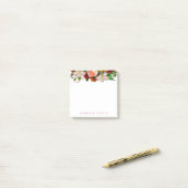 Farbenfrohe Blume Wasser Rose Elegant Post-it Klebezettel (Auf Schreibtisch)