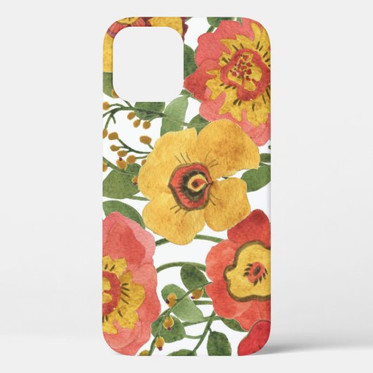 Farbenfrohe Blume: Wasserfarbenmuster im Sommer. Case-Mate iPhone Hülle (Rückseite)