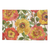 Farbenfrohe Blume: Wasserfarbenmuster im Sommer. Kissenbezug (Rückseite)