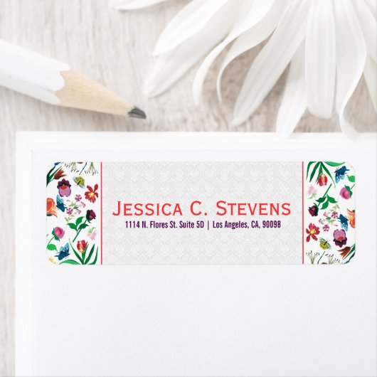 Farbenfrohe Blume Weißer Hintergrund (Insitu)