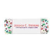 Farbenfrohe Blume Weißer Hintergrund (Vorne)