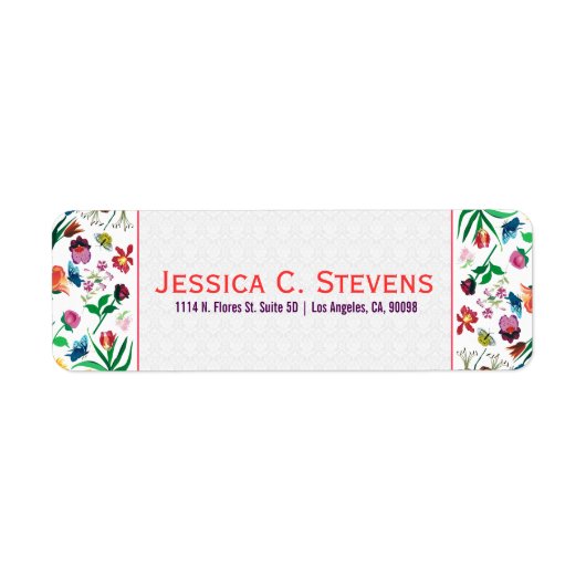 Farbenfrohe Blume Weißer Hintergrund (Vorne)