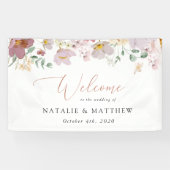 Farbenfrohe Blume, Wildblumen, Begrüßung Banner (Horizontal)