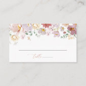 Farbenfrohe Blume, Wildblumen, Boho, Hochzeit Platzkarte (Vorderseite)