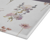 Farbenfrohe Blume, Wildblumen, Grünpflanzen, Ihr N Schneidebrett (Ecke)