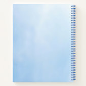 Farbenfrohe Blume zeichnend Notebook Notizblock (Rückseite)
