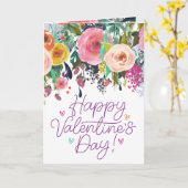 Farbenfrohe Blume | Zum Valentinstag Karte (Gelbe Blume)