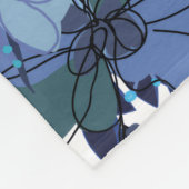Farbenfrohe Blumen-Decke Fleecedecke (Ecke)