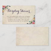 Farbenfrohe Blumen-Display-Dusch-Einsteckkarten Begleitkarte (Vorne/Hinten)