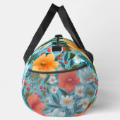 Farbenfrohe Blumen-Duffeltasche mit lebendigem Ora Duffle Bag (Rechts)