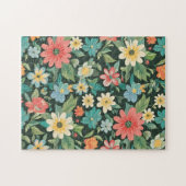 Farbenfrohe Blumen-/Frühlings- Puzzle (Horizontal)