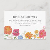 Farbenfrohe Blumen-Garten-Display-Dusche Begleitkarte (Vorderseite)